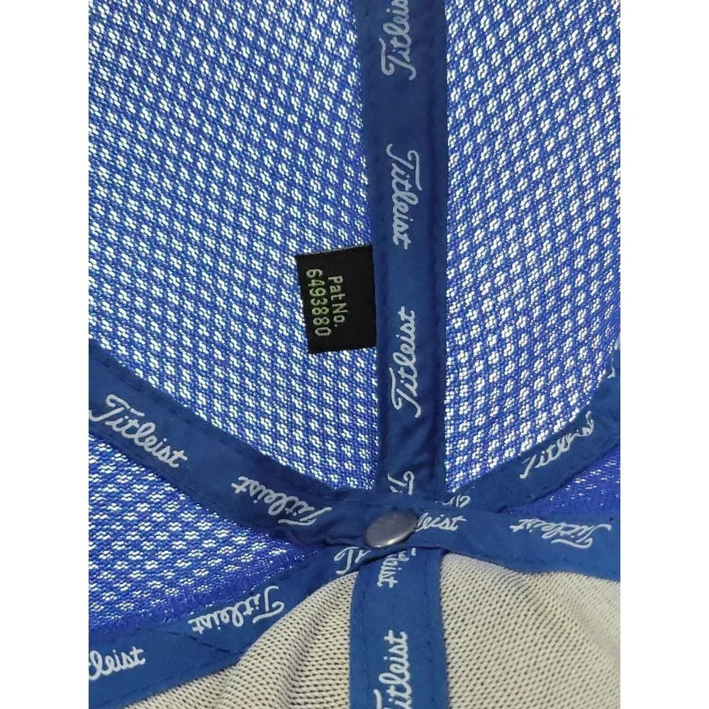 TITLEIST FootJoy Pro V1 Golf‎ Tour Baseball Hat Cap Fiitted Medium Large Blue